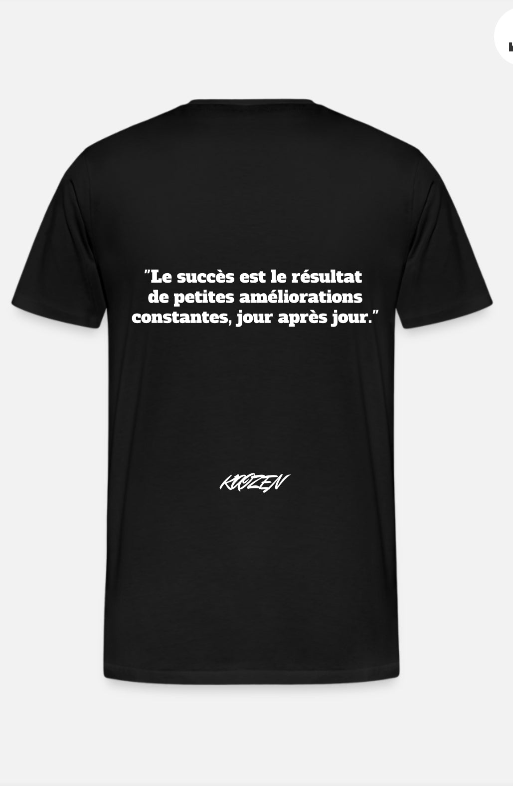 T-SHIRT KAIZEN NOIR